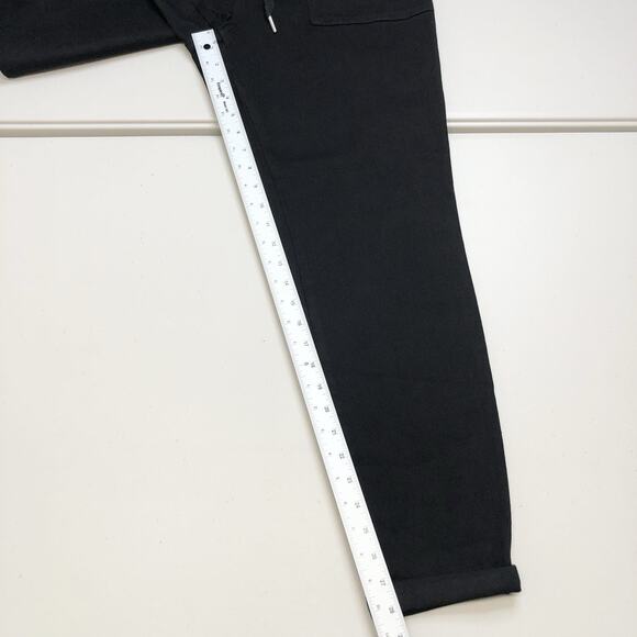 Judy Blue Joggers Jeans Women’s 11/30 High Waist Black Double Roll Cuff 88700 - Picture 4 of 11